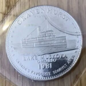 1981 town of gravenhurst dollar coin